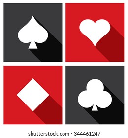 Vector playing cards symbols.