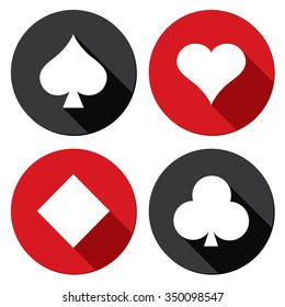 Vector playing cards symbols.