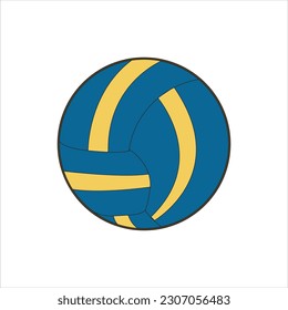 vector playing velly ball with editable background