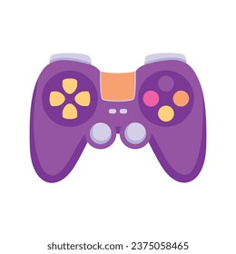 Vector playstation stick controller cartoon illustration.