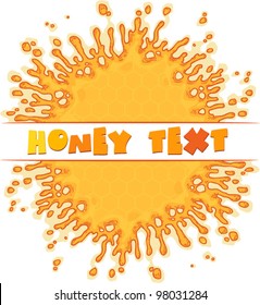 vector plot of honey for message