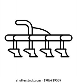Diseño del icono de contorno de vectores
