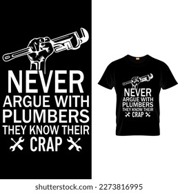 Vector plumber tshirt designs with unique vectors