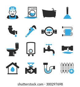 Vector Plumbing Icons Set