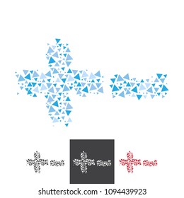 Vector Plus Minus Subtraction Addition Mark Sign Alphabet Typo Font Geometric Triangle Pyramid Pattern Logo Icon Brand Symbol Shape Object Element Professional Corporate Identity Modern Business