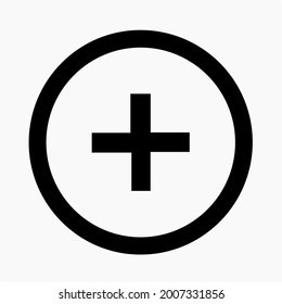 Vector plus and minus volume icons. Math add-on icon symbol. Calculator line icon. High quality outline symbol for web design or mobile app. Thin line sign for design logo. Black outline pictogram on 