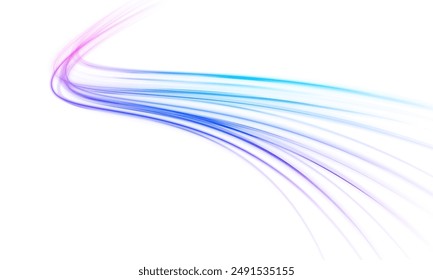 Vector PNG glitter light fire flare trace. Abstract speed line background poster with dynamic.	