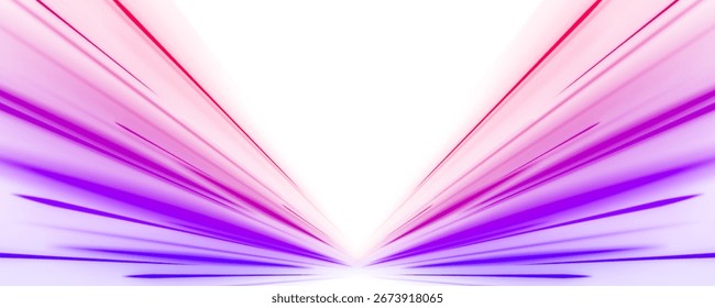 Vetor PNG fundo branco abstrato com brilho de néon ultravioleta, linhas de luz borrada, ondas. Ilustração da aceleração da transferência rápida de dados de banco de dados.	
