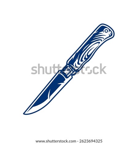 Vector of a Pocket knife. Kitchen knife icon