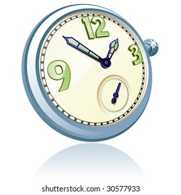 Vector pocket watch.