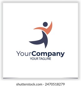 Vector poeple logo design template