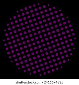 Vector pointillizer effect of small circles