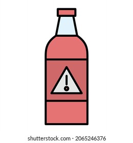 Vector Poison Filled Outline Icon Design
