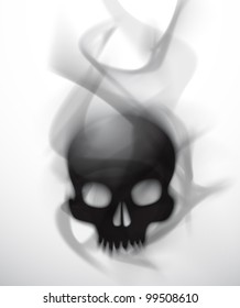 Vector Poisonous Smoky Skull