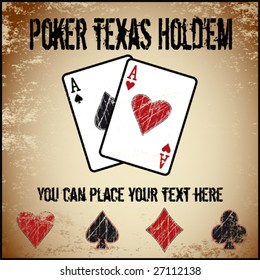 Vector poker background