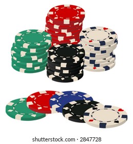 vector poker chips