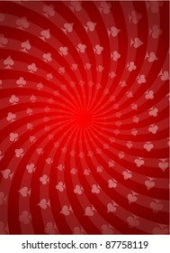 Vector Poker Red Background