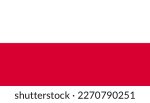 Vector POLAND flag, official colours, illustration. EPS10. vector background of POLAND flag, 
POLAND Flag in circle