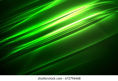 Concepto de luces polares vectoras, formas oscuras en el fondo oscuro y abstracto
