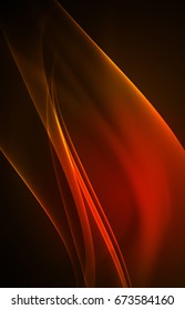 Vector polar lights concept, glowig shapes in the dark, abstract background