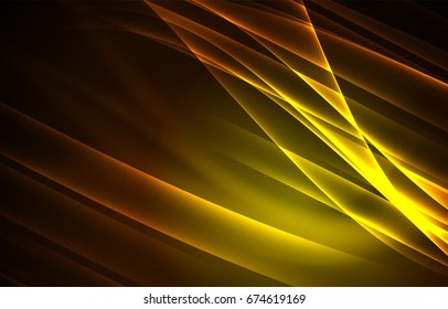 Concepto de luces polares vectoras, formas oscuras en el fondo oscuro y abstracto