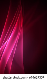 Concepto de luces polares vectoriales, formas oscuras en el fondo oscuro y abstracto