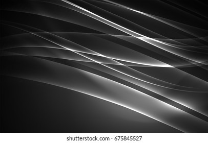 Concepto de luces polares vectoras, formas oscuras en el fondo oscuro y abstracto