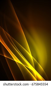 Concepto de luces polares vectoras, formas oscuras en el fondo oscuro y abstracto