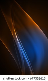 Concepto de luces polares vectoras, formas oscuras en el fondo oscuro y abstracto