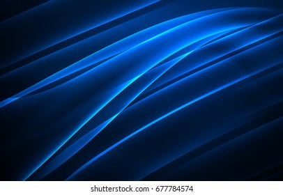 Concepto de luces polares vectoras, formas oscuras en el fondo oscuro y abstracto