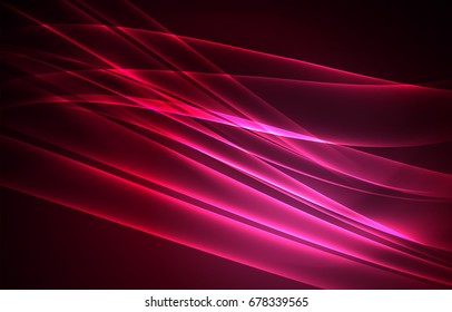 Conceito de luzes polares vetoriais, formas brilhantes no fundo escuro e abstrato
