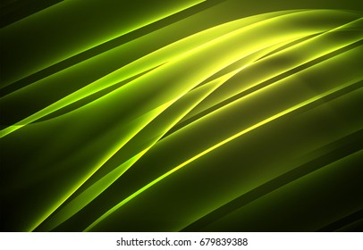 Concepto de luces polares vectoras, formas oscuras en el fondo oscuro y abstracto