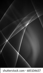 Concepto de luces polares vectoriales, formas oscuras en el fondo oscuro y abstracto