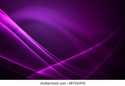 Concepto de luces polares vectoras, formas oscuras en el fondo oscuro y abstracto