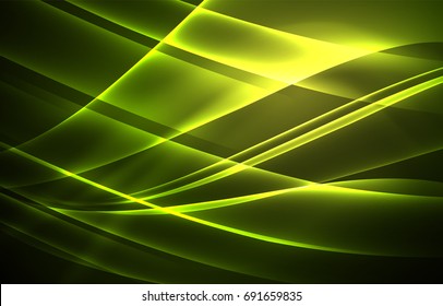 Concepto de luces polares vectoras, formas oscuras en el fondo oscuro y abstracto