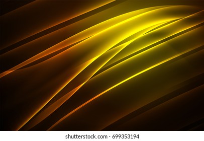 Concepto de luces polares vectoras, formas oscuras en el fondo oscuro y abstracto
