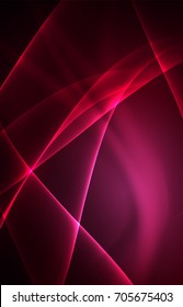 Concepto de luces polares vectoras, formas oscuras en el fondo oscuro y abstracto