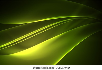 Concepto de luces polares vectoras, formas oscuras en el fondo oscuro y abstracto