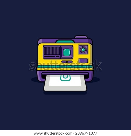 Vector polariod full color, graphic resources.