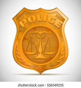 vector police badge