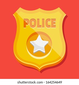 Vector Police Badge Icon