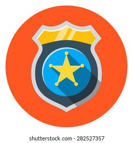 Vector Police Badge Icon