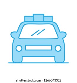 Vector police car icon