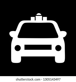  Vector police car icon