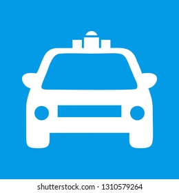 Vector police car icon