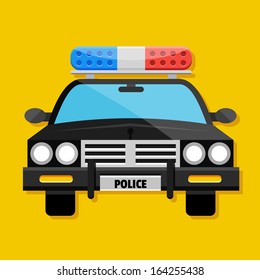 Vector Police Car Icon