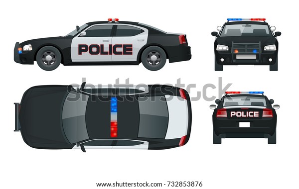 toy police car with flashing lights