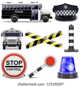 Vector Police Icons