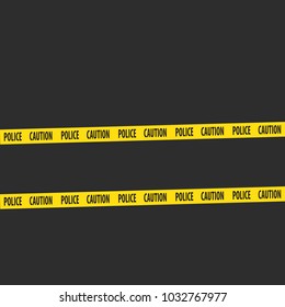 Vector Police line do not cross tape design