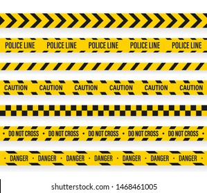 Vector Police line do not cross tape design